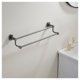 thumbnail image 1 of Toallero doble de acero inoxidable, barra de toalla gris, toallero for baño montado en la pared, 1 of 7