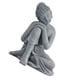 thumbnail image 3 of EeaseMX 1 estatua de Buda de arenisca, figura zen, artesanía decorativa para el hogar (gris), 3 of 8