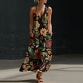 thumbnail image 2 of Stamzod Womens Summer Plus Size Dresses 2026 Floral Maxi Dress Sleeveless Casual Flowy Beach Sundress Multicolor F XL, 2 of 8
