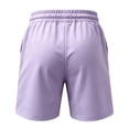 thumbnail image 4 of Homeyce Patriotic Shorts for Men Patriotic Printed Distressed Washed Shorts with Pocket Outdoor Hiking Fishing Shorts 250 Year American Anniversary Independence Day Golf Shorts,Purple 4XL, 4 of 5