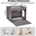 thumbnail image 2 of Handwoven Rattan Hidden Cat Litter Box Enclosure Cabinet - Large Indoor Washroom Furniture with Mat & Fence - Stylish Cat Litter Solution for Living Room or Apartment, 2 of 8