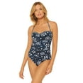 thumbnail image 2 of Bleu Rod Beattie Women's Take A Dip Bandini Molded Bandeau Tankini Top Navy 4, 2 of 3