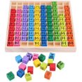 thumbnail image 1 of Table de Multiplication en Bois 10x10 Jouets Éducatifs Mathématiques en Bois Jeu de Casse-Tête Bloc Bébé, 1 of 7