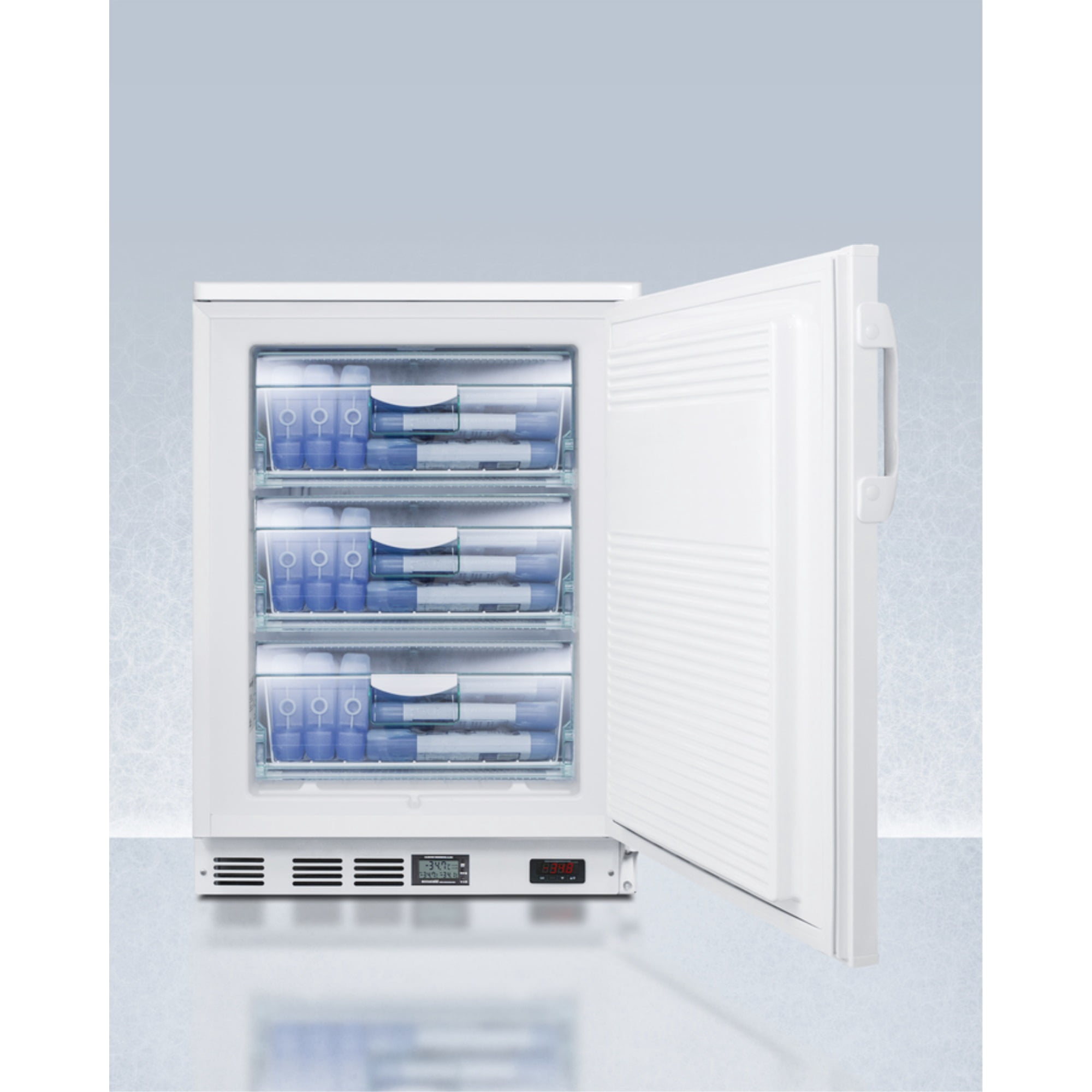 Built-in undercounter laboratory freezer capable of -35 C (-31 F) operation
