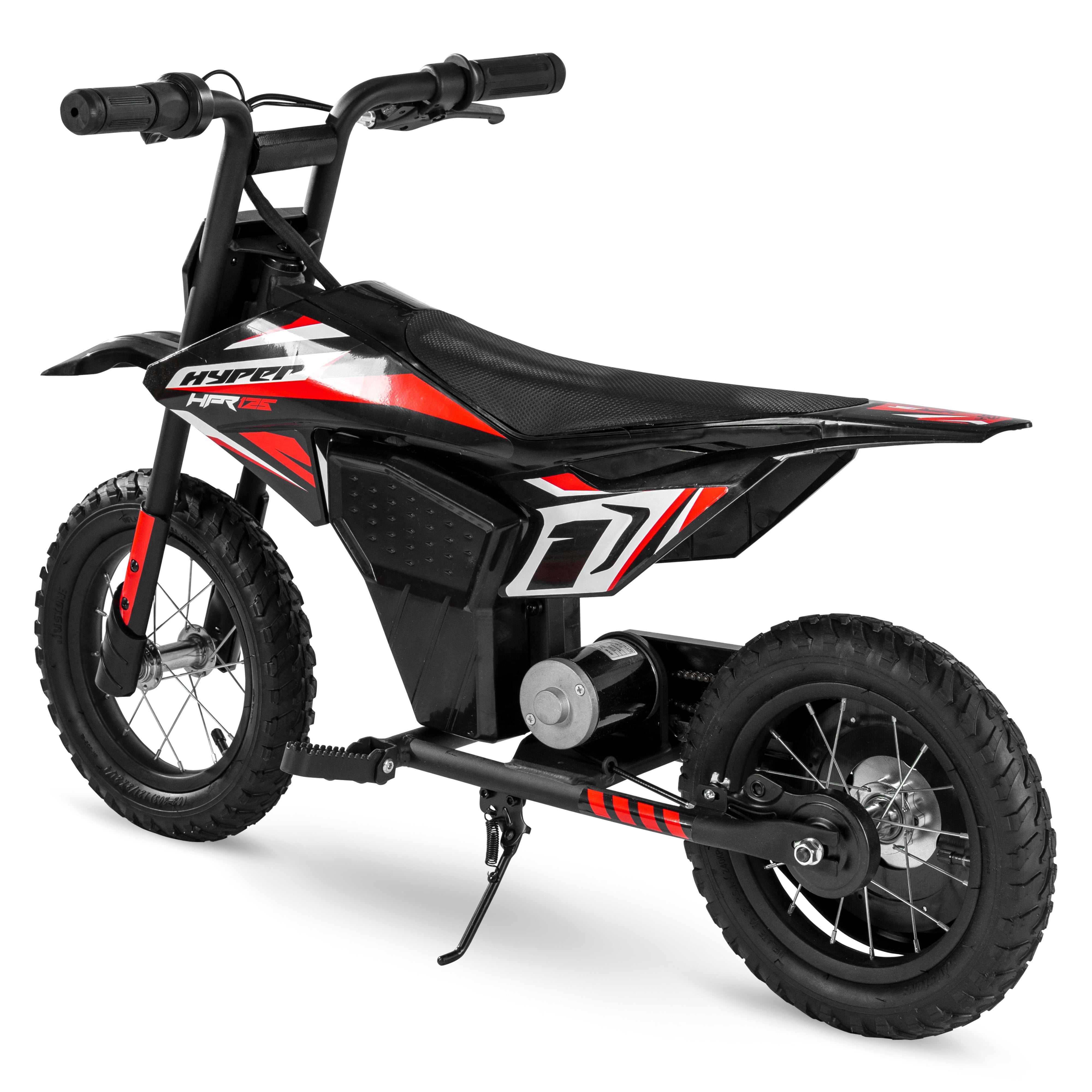 Hyper Toy Company, HPR125 12V Electric Dirt Bike, Children Ages 5-13, up to 8 MPH, Black/Red