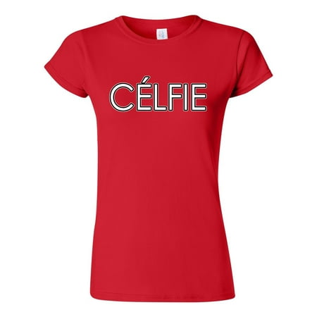 Junior Celfie Selfie Funny Humor DT T-Shirt Tee