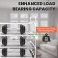 thumbnail image 2 of 6 Tiers Shoes Rack 18 Pairs Stackable Shoe Storage Cabinet Free Standing Shoes Organizer, Metal Frame and Fabric Shelves, 2 of 9
