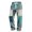 Cyan 11#, variant on Mens Christmas Sweatpant Patchwork Festive Printed Waffle Pants Patchwork Breathable Adjustable Drawstring Lounge Pants for Xmas Family Hoilday