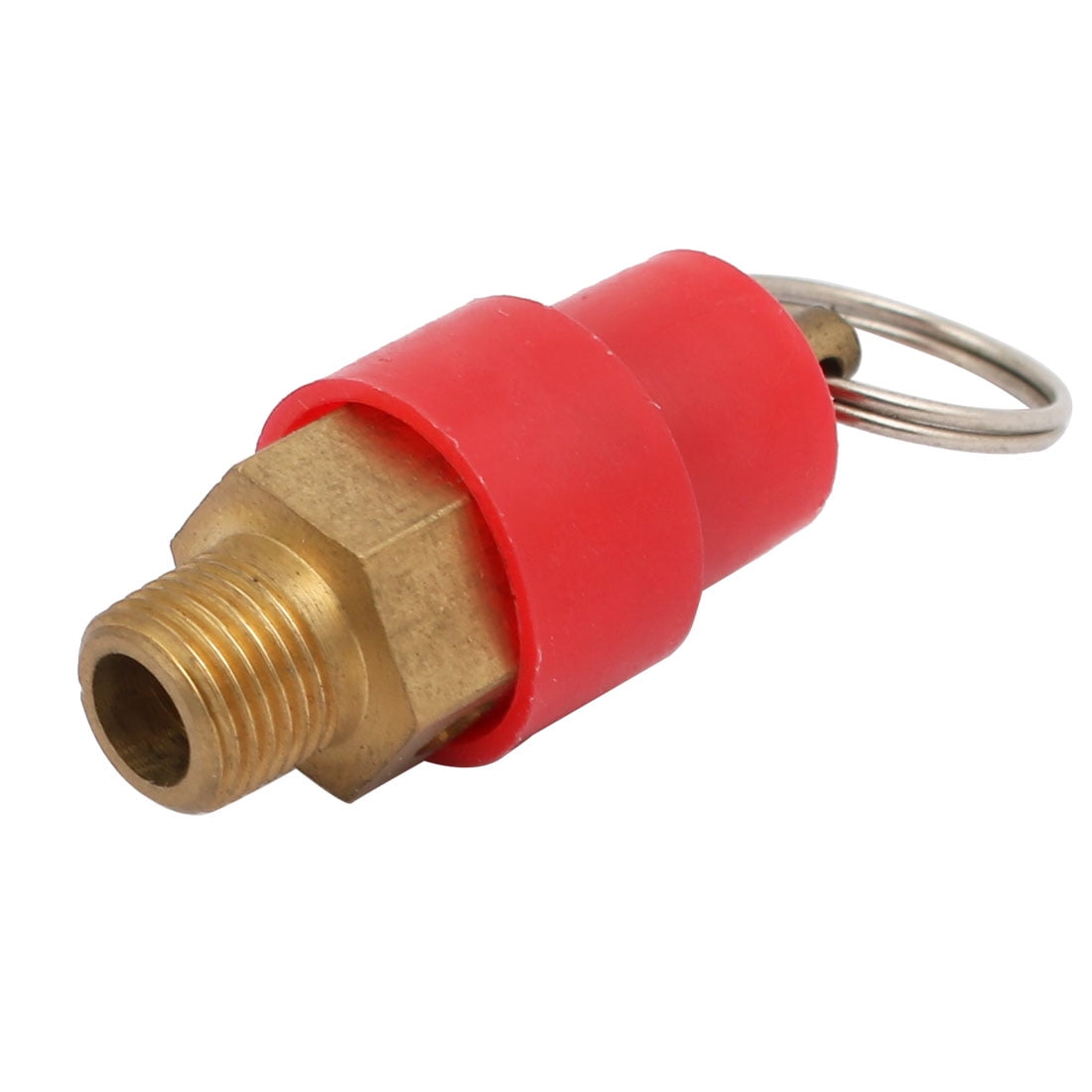 Unique Bargains Air Compressor Gold Tone 0.37'' Thread  Pressure Relief Valve