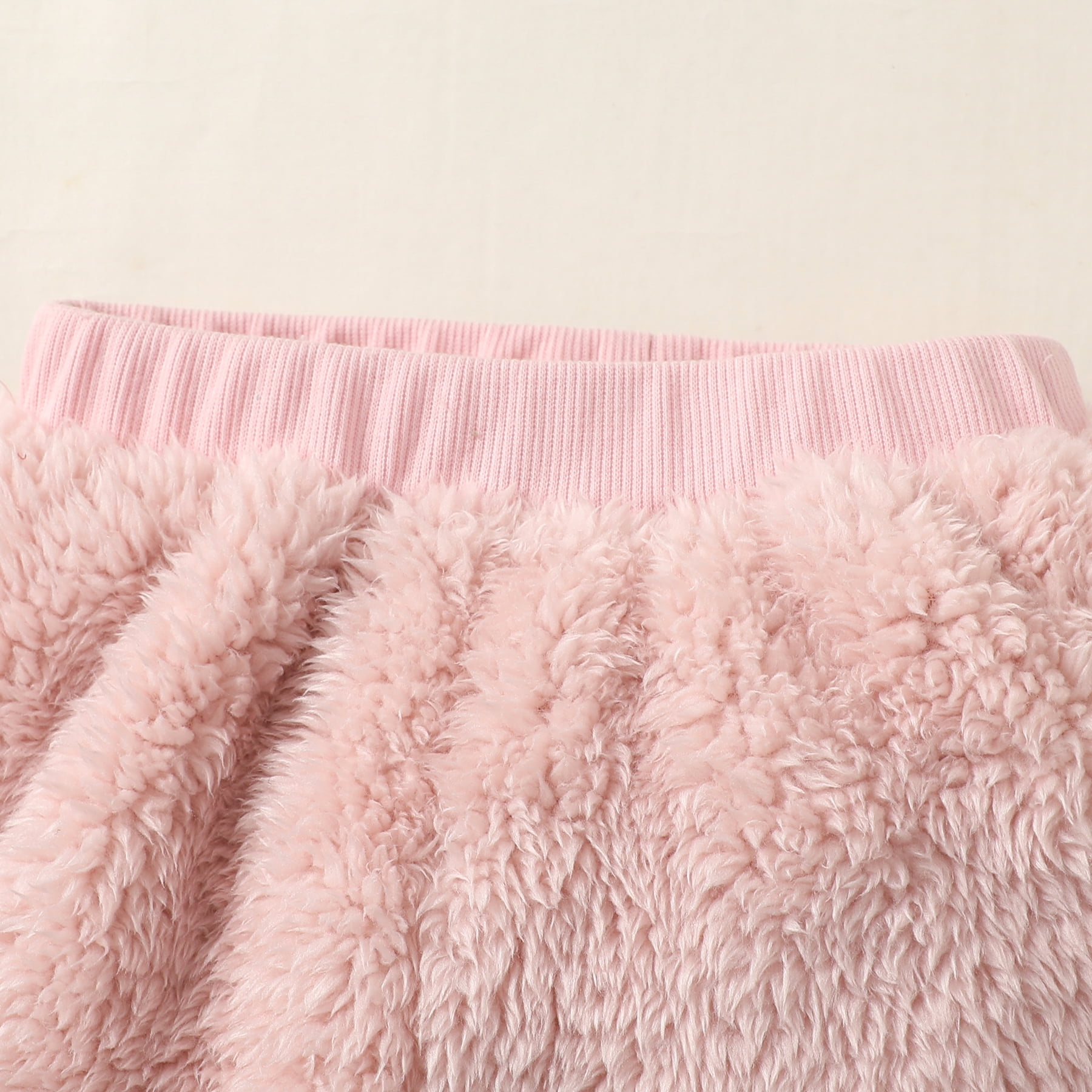 6 Months Baby Girls Clothes 9 Months Girls Fall Winter Pant Set Infant Girls Long Sleeve Round Neckline Top Pants 2PCS Set Pink