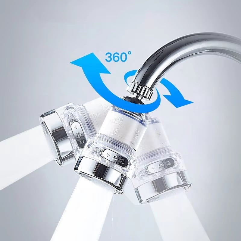 360° Rotating Faucet Spray Head, Kitchen Tap Aerator, Universal Faucet Extender with Filter, 3 Modes Rotatable Extension Faucet Filter Nozzle, Kitchen Tap Water Filter Bubbler