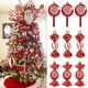 thumbnail image 4 of 6 piezas de piruletas navideñas con forma de bastón de caramelo, adornos colgantes para árbol de Navidad, decoraciones navideñas para el hogar, regalo de Año Nuevo 2024, 4 of 5