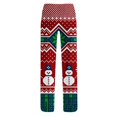 thumbnail image 4 of Lumtrix Christmas Pajama Pants For Women Oversized Funny Nordic Print Comfy Drawstring Holiday Sleepwear Red S, 4 of 6