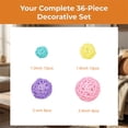 thumbnail image 2 of 36 Pcs Wicker Rattan Balls Decorative Balls for Vase Centerpiece Bowls Orbs Filler for Home Decor,4 Sizes, 2 of 6