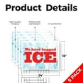 thumbnail image 2 of We Have Bagged Ice Yard Sign 5 Pack of 18 Inch x 24 Inch Single Sided Weatherproof Heavy-Duty Plastic with Stake | Refreshing Supplies, Local Shops, Bold Signage | Made in USA, 2 of 7