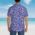 thumbnail image 4 of Honeii Beautiful Koi Fish Print Men’s Hawaiian Shirt,Classic Button-Down Short Sleeve Shirt, for Beach, Vacation, and Outdoor Activities,Medium, 4 of 7