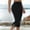 8#Black, variant on Mothers Day Gifts For Mom Gmdeguo Yoga Pants for Women Summer Casual Stretchy Elastic High Waist Cropped Pant Slim Fit Side Spllit Beach Leggings Solid Color Workout Fitness Trouser