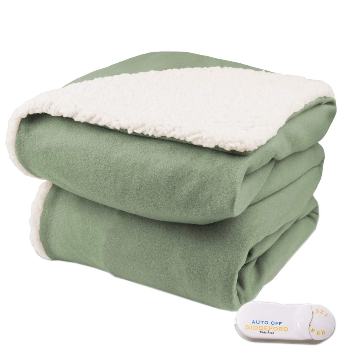 Biddeford Comfort Knit Fleece Electric Blanket with 10 Heat Settings Machine Washable Walmart