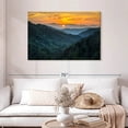 thumbnail image 2 of Elephant Stock Smoky Mountains National Park Wall Art - Horizontal Canvas Wall Art - Living Room Wall Decor - Nature Canvas - Orange And Yellow Decor - 45" x 30", 2 of 8