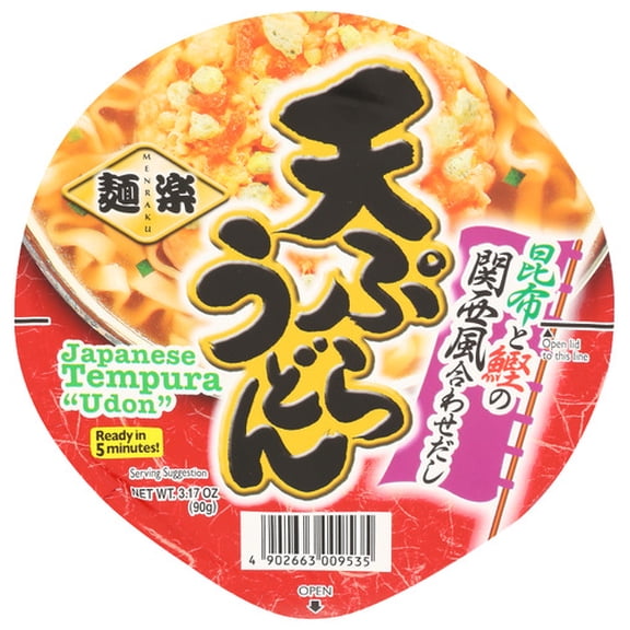 Hikari Menraku Udon Noodles 3.17 oz (Pack of 12)