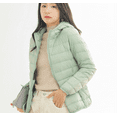 thumbnail image 7 of Women's Short Down Coat Packable Puffer Jacket With Hooded Winter Ultra Light Outerwear, 7 of 7