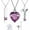 Silver&Purple, variant on 3 Pieces Heart Cross Cubic Urn Necklace for Ashes for Men Women Cremation Jewelry Crystal Memorial Locket Ashes Pendant Family Keepsake Sharing Jewelry Set