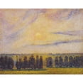 thumbnail image 3 of Camille Pissarro 24x20 Black Modern Framed Museum Art Print Titled - Sunset at Eragny, 3 of 5