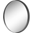 thumbnail image 2 of KOHROS  Round Metal Framed Wall Mirror large - Black, 2 of 5