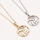 thumbnail image 5 of Accesorios deportivos, collar con colgante de acero inoxidable de voleibol para hombre y mujer, 5 of 5