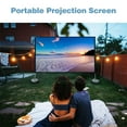 thumbnail image 3 of 120" 16:9 Outdoor Indoor Projector Screen with Stand Theater Projection Theater, 3 of 8