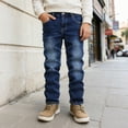 thumbnail image 5 of Tiijoy Big Boys Lined Jeans Casual Skinny Fit Stretch Denim Pants, Sizes 7-16, 5 of 8