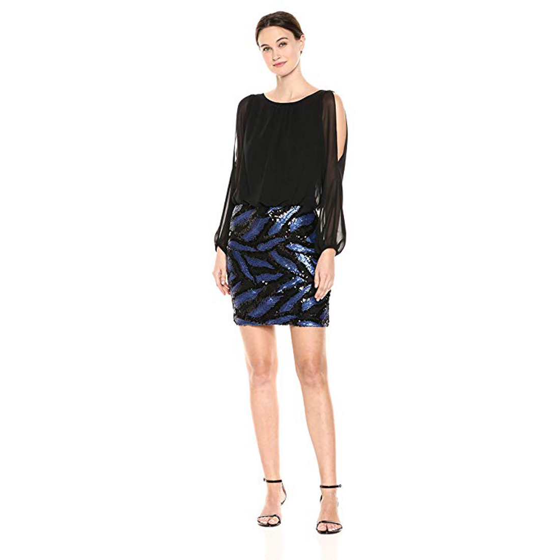 calvin klein split sleeve dress
