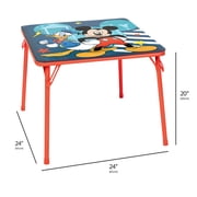 Mickey Mouse Kids 3-Piece Activity Table and Chair Set, Red