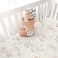 thumbnail image 4 of Plushii Baby Crib Sheets Fitted 2 Pack for Boys & Girls, 52'’ x 28'' Soft Microfiber Toddler Bed Sheets for Standard Crib & Toddler Mattresses (Dew), 4 of 6