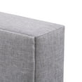 thumbnail image 2 of CorLiving Bellevue Adult Double/Full Fabric Upholstered Platform Bed with Rectangle Tufted Headboard and Slats, Light Grey, 2 of 9
