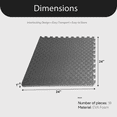 thumbnail image 4 of BalanceFrom Fitness 72 Sq Ft Interlocking EVA Foam Exercise Mat Tiles, Gray, 4 of 8