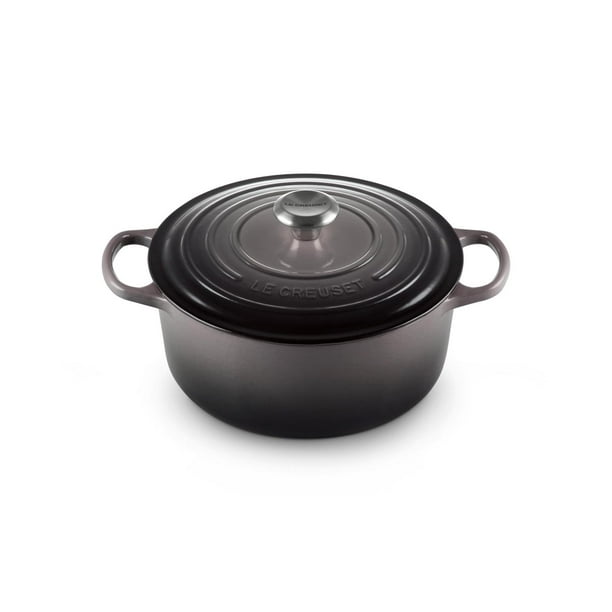 Le Creuset Signature Enameled Cast-Iron 5-1/2-Quart Round French (Dutch) Oven, Oyster