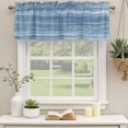 thumbnail image 2 of Blue Curtain Valances for Windows, Kitchen Valance Window Treatments Panel 2 Pack, Vintage Modern Abstract Art Ombre Rod Pocket Short Curtains for Bathroom Bedroom 60 x 18 Inch, 2 of 8