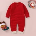 thumbnail image 4 of Generic Baby Kids Boys Girls Christmas Tree Knitted Sweater Baby Jumpsuit Romper Christmas Ugly Baby Jumpsuit Romper Cotton Boy Girl Christmas Cartoon Knitted Sweater, 4 of 6