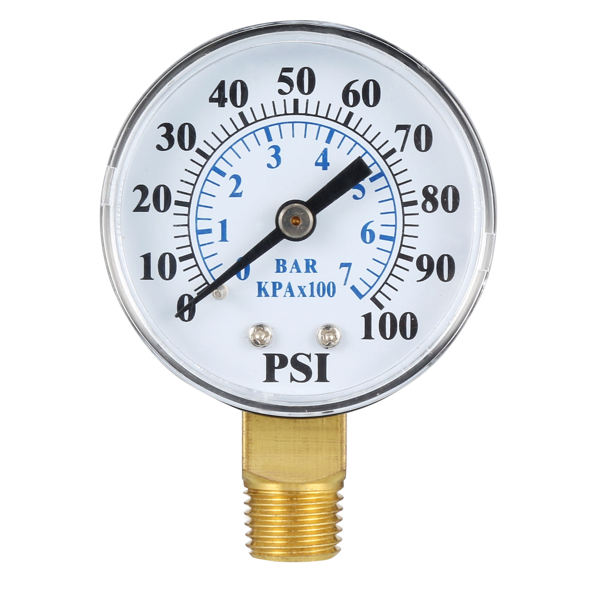 0-60PSI 1/8"/0-100 PSI Air Compressor Pneumatic Hydraulic Fluid Pressure Gauge d 
