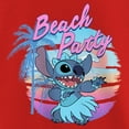 thumbnail image 2 of Girl's Lilo & Stitch Beach Party Stitch Graphic Tee Red X Large, 2 of 5