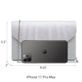 thumbnail image 4 of Dasein Women's Evening Bag Pleated Envelope Clutch Handbag Wedding Party Bridal Purse, 4 of 8