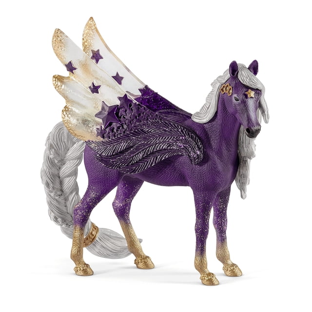 Figura Schleich Bayala Star Unicorn Flying Pegasus Morada