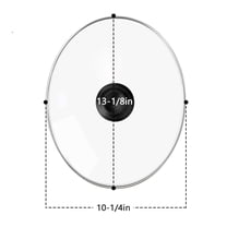 Replacement Part Microwavable Glass Slow Cooker Replacement Lid for 10 1/4" to 13 1/8" Pots and Pans
