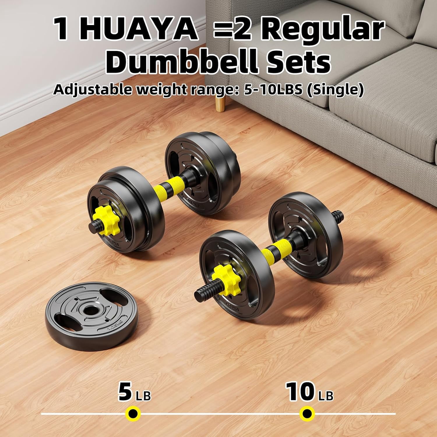 Adjustable  Set 10-90lbs 4-in-1  Weights Barbell Kettlebell Push  Stand for Home Gym Fitness