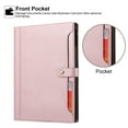 thumbnail image 5 of TECH CIRCLE for iPad Pro 12.9 Case 2022 2021 2020 2018,iPad Air 13 Case with Pencil Holder and Pocket, Premium PU Leather Folio Flip Stand Cover Shockproof Protective Auto Sleep/Wake Wallet Case,Pink, 5 of 7