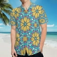 thumbnail image 5 of High Quality Hawaiian Shirts for Men Short Sleeve Aloha Beach Shirt Floral Summer Casual Button Down Shirts Blouses, 5 of 7