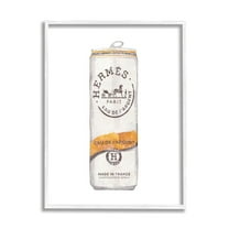 Stupell Industries Fashion Designer Style Glam Beverage Can Illustration Framed Wall Art, 16 x 20, Design by Ziwei Li