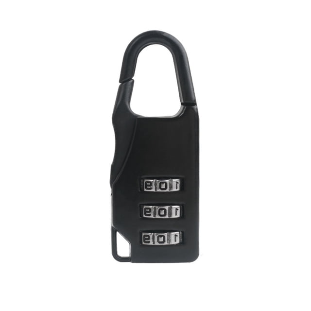 Clearance! Delayuji Furniture Protection 3 Digit Combination Locks Set Small Padlock Combination Lock for Luggage Padlock for Suitcase One Size Black