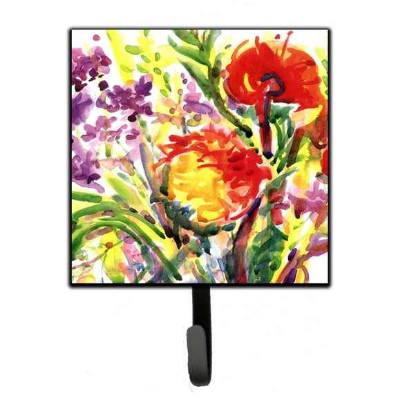 Carolines Treasures 6042SH4 Flower Leash or Key Holder 7Hx4.25W multicolor